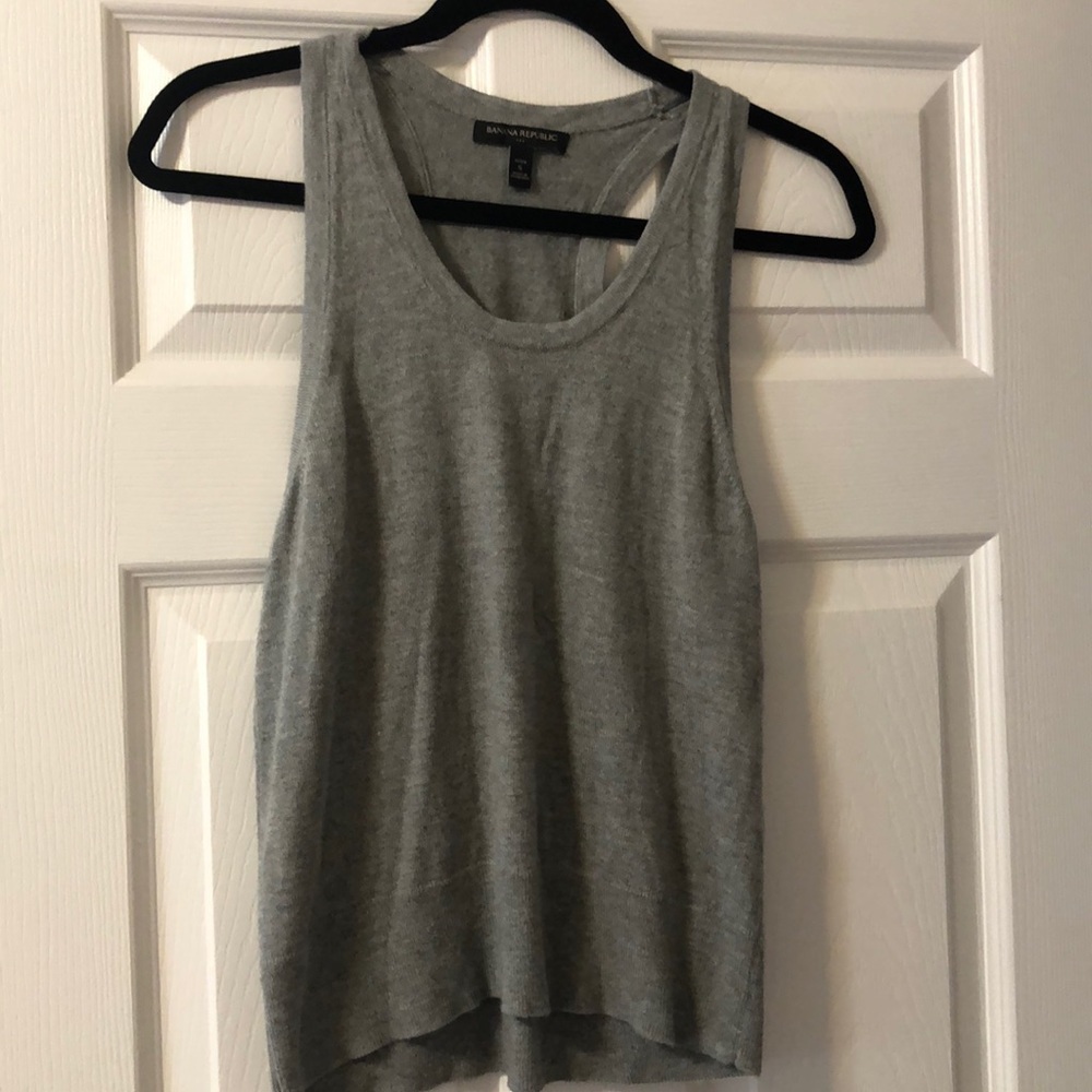 Banana Republic soft grey tank